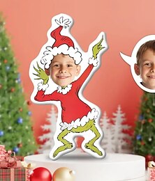 baratos -Almofada personalizada com foto de Natal, almofada criativa faça-você-mesmo com formato humanoide, presente de aniversário divertido para amigos, almofada exclusiva com foto personalizada, presentes