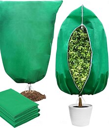 Недорогие -4 упаковки защитных чехлов для растений от заморозков, нетканые зимние чехлы для растений от заморозков, многоразовые защитные мешки для деревьев и кустарников, морозостойкая ткань для садовых