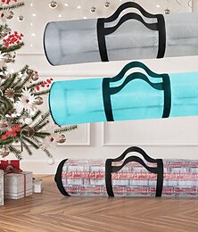 economico -Scatola portaoggetti in PVC trasparente resistente con maniglia - organizer per regali di grande capacità, resistente agli strappi &design facile da trasportare per Natale, Halloween, compleanni,