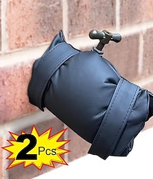 cheap -2 Pack Outdoor Faucet Covers for Winter Freeze Protection, Removable Insulated Tap Protectors, Easy-to-Install Winter Faucet Warmers, Durable Weather-Resistant Covers for Outdoor Use