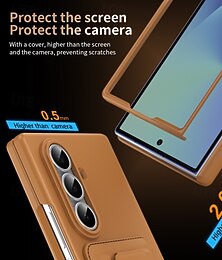 levne -telefon Carcasă Pro Samsung Galaxy Z-sklad 7 Z Fold 6 Z Fold 5 Pouzdro na peněženku se stojánkem Ochrana celého těla Nárazuvzdorné Retro PU kůže