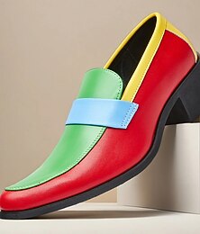 preiswerte -Elegante, mehrfarbige Herren-Loafer – markant und stilvoll, perfekt für Business Casual, besondere Anlässe und trendige Events.