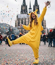 preiswerte -Kigurumi-Pyjamas Ausgefallene Kostüme Onesie-Kostüm Tier Monster Zeichentrick Warm Schlafanzug Lustiges Kostüm Erwachsene Unisex Männer und Frauen Weihnachten Halloween Karneval Party Leistung