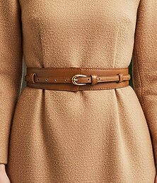 billiga -Dam Svart Brun Kaffe Konstläder Legering Elegant Vintage Mode Sommar Vår Höst