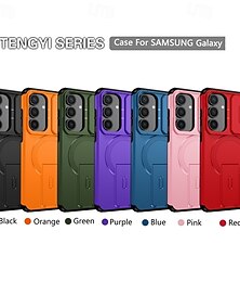 preiswerte -Handy Hülle Handyhüllen Für Samsung Galaxy S25 Ultra Plus S25 Edge S24 S23 S22 A36 A26 A16 A55 5G A35 5G Rückseite Mit Ständer Stoßfest Rüstung PC PU-Leder