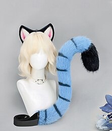 abordables -Inspirado en ídolos coreanos Estrella del pop Tigre azul Disfraz Accesorios Ídolo virtual Cosplay de película for Unisexo Adultos Víspera de Todos los Santos Carnaval Rendimiento Comic Con Exposición