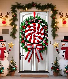 economico -Natale Poster Copertura della porta Banner per esterni Bastoncino di zucchero Babbo Natale Carino 3D Da serata Dormitorio Stanza per adolescenti Dormitorio universitario Ragazzi Man Cave Frat Bedroom