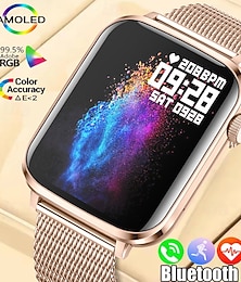 economico -Nuovo orologio intelligente AMOLED Bluetooth da 1,85 pollici con quadrante personalizzato per donna, orologio sportivo da uomo, fitness tracker, cardiofrequenzimetro, smartwatch