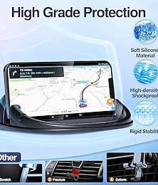 abordables -Support de voiture, organisateur de véhicule, accessoires de voyage indispensables, support compact, antidérapant, matériau flexible, support de téléphone portable, fournitures automobiles,