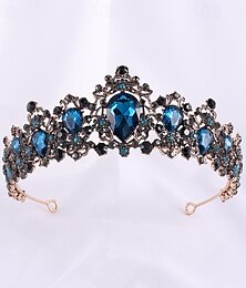economico -Diademi Acconciatura Lega Matrimonio Compleanno Elegante Vintage Con Strass Copricapo Copricapo
