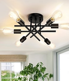 voordelige -4-Light 6-Light 30 cm Vierkant lijnontwerp Plafondlampen Metaal Traditioneel / Klassiek Noordse stijl 110-265V