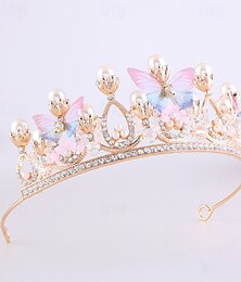 economico -Diademi Acconciatura Lega Matrimonio Compleanno Elegante Carino Con Strass Copricapo Copricapo