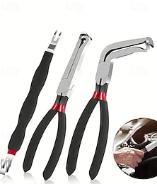 economico -Separatore di connettori elettrici per autoveicoli professionale da 3 pezzi &set di pinze di disconnessione con angolo di 60 gradi &design a ganascia dritta, strumento per la rimozione dei fili,