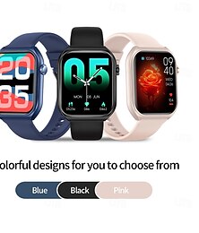 זול -שעון חכם עם מסך מגע מלא, מתאים לגברים ולנשים כאחד, שעון ספורט אופנתי, פנאי, עסקים, ניטור בריאות, שיחות קוליות, אימון, ספירת צעדים, עמיד למים, הגדרה רב לשונית