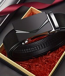 halpa -Miesten Vyö Automaattinen solki Pikavapautus PU-nahka Metalliseos Muoti Kestävä Säädettävä Tavallinen Hopea Kulta ulko- Päivittäin Lannevyö