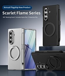 preiswerte -Handy Hülle Handyhüllen Für Samsung Galaxy Z Fold 7 Z Fold 6 Z Fold 5 Z Fold 4 Z Fold 3 Flip-Cover Mit Ständer mit Displayschutz Vollschutz Retro PC Metall