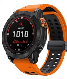 billiga -Quickfit 22 mm 26 mm silikonarmband till smartklocka för Garmin Fenix 7x 7 Solar/6x 6 Pro 5 5x Plus 3 3hr/Epix