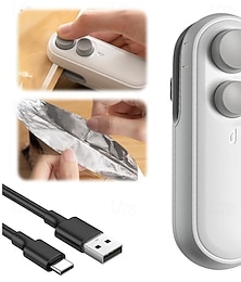 economico -Mini sigillatrice per sacchetti 2 in 1, sigillatrice per sacchetti di snack portatile e ricaricabile per la conservazione degli alimenti e il viaggio