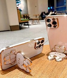 levne -Skládací otočný držák na telefon s motýlem, králíčkem a kresleným zrcátkem na líčení, držák na telefon