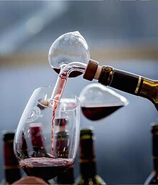 billiga -vinluftare transparent bärbar persikoformad rödvinshällare snabb glaskaraff som mäter 120 ml effektiv vinoxygenator för hemmabruk i bar och fest