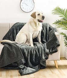 abordables -Couverture douce et lavable de qualité supérieure pour chiens et chats d'intérieur, pour chiens de toutes tailles et de tous âges, et notamment pour chiots.