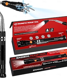 Недорогие -Магнитный инструмент со светодиодом, наполнители для чулок, рождественские подарки для мужчин, подарки в виде белого слона для взрослых, папы, мужа, него, телескопический магнит, крутые гаджеты для