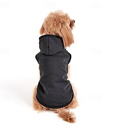 お買い得  -犬用パーカー - フリース裏地付き秋用犬用子犬用スウェットシャツ 柔らかく暖かいセーター 冬用フード付き服 小型犬、中型犬、大型犬用 &猫