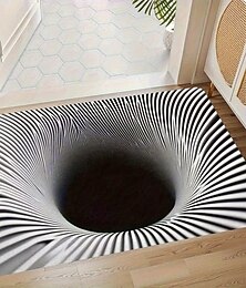 levne -3D optická iluze rohožka vizuální past podlahová rohož nesklouzávající pro vchod koupelnu kuchyň interiér exteriér diatomit rychleschnoucí savý 20 x 31 palců