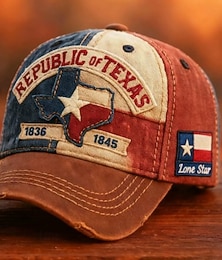 abordables -Casquette Lone Star Legacy Texas Republic, casquette de baseball brodée, style trucker rétro, avec drapeau Lone Star Texas vieilli et ajustable, pour hommes et femmes.