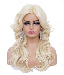 abordables -Perruque blonde vintage pour femme, perruque synthétique naturelle à plusieurs couches, idéale pour un costume disco ou un cosplay des années 70.