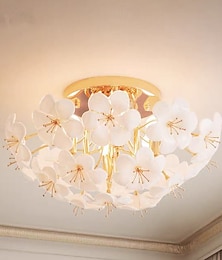 رخيصةأون -4-الضوء 6-الضوء 45 cm تصميم الجزيرة أضواء السقف معدن زجاج مطلي معاصر 110-120V 220-240V