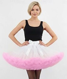 preiswerte -Reifrock Krinoline Tutu Unterrock Prinzessin Balletttänzer Süße Lolita 1950er Retro Vintage Teenager Erwachsene Damen Mädchen Karneval Maskerade Leistung Alltagskleidung Teegesellschaft Verkleiden