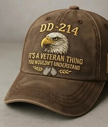 economico -Cappello da veterano dd-214 per uomo, berretto militare da pensionato con stampa digitale e grafica di un'aquila calva, berretto da baseball casual regolabile "it's a veteran thing", cappello patriottico per il Memorial Day