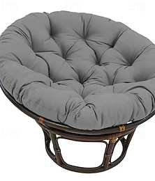 preiswerte -wasserdichter Schaukelstuhl mit Hängekorb, Papayakissen, rundem Sitzpolster, integriertem Kissen für drinnen und draußen, für Terrasse, Garten, Wohnzimmer