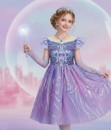 abordables -Semana del Libro 2026, bruja mágica, fantasía, princesa, cuento de hadas, bruja buena, vestido, disfraz elegante, disfraz de carnaval, princesa para niñas, carnaval navideño infantil, fiesta de actuación de la Semana del Libro