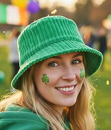 abordables -Bob en velours côtelé pour femme, disponible en plusieurs couleurs, idéal pour la Saint-Patrick et au quotidien, élégant et confortable