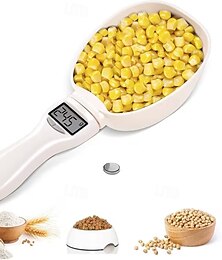 billige -digital måleskje, digital måleskje for mat 800g / 1g høy presisjon med LCD-skjerm, husholdningsvektskje for kjøkken og hunde- og kattemat