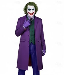 זול -ג'וקר ליצן תחפושות קוספליי חליפות ובלייזרים שמלה מפוארת מסיבת תחפושות for בגדי ריקוד גברים מבוגרים האלווין (ליל כל הקדושים) קרנבל הצגה מפלגה