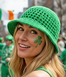 abordables -Bob tricoté pour femme, disponible en plusieurs couleurs, idéal pour la Saint-Patrick, confortable et élégant au quotidien.