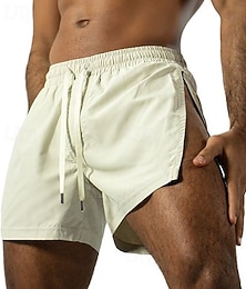 Недорогие -Муж. Активный Шорты Повседневные шорты Застегнуться Эластичная талия Полотняное плетение Быстровысыхающий Спортивный Выше колена Повседневные Прогулки Для спортивного зала Спорт Уличный стиль