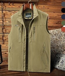 abordables -Homme Veste Randonnée Hiver Automne Extérieur Confortable Veste Chasse Pêche Escalade Noir Vert Véronèse Rouge Kaki Bleu de minuit