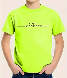 abordables -Garçons 3D Graphique T-shirt Manche Courte Impression 3D Été Printemps Sports Mode Streetwear Enfants 4-12 ans Col Rond Occasionnel Quotidien Extérieur Coupe régulière