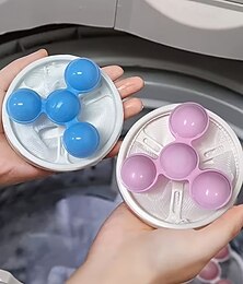 economico -Filtro anti-pelucchi per lavatrice da 3 pezzi, maglia conica migliorata con doppia filtrazione, raccoglitore di peli riutilizzabile per peli di animali domestici &lanugine, compatibile con la parte