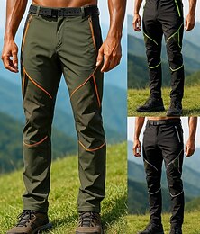 billige -Herre Turbukser Vanntette bukser Skallbukser Vår Høst Utendørs Normal Vanntett Vindtett Bunner Lomme Militærgrønn Grønn Camping / Vandring Løp S M L XL XXL
