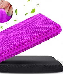 abordables -Coussin d'assise en gel pour un confort optimal pendant les longues périodes d'assise. &Coussin respirant en gel pour fauteuil roulant, coussin de chaise en gel pour soulager les douleurs de hanche,