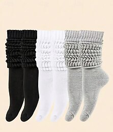 economico -Unisex Calze Quotidiano Casa All'aperto Tinta unica Poliestere Classico Casual Elastico 5 Paia