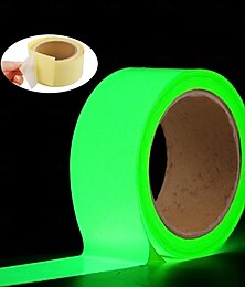 abordables -Cinta adhesiva luminosa verde de 33 pies x 2 pulgadas que brilla en la oscuridad, adhesiva, removible, impermeable y fotoluminiscente.