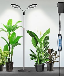 economico -Lampada da coltivazione a forma di anello angelico a doppia testa da 6 pollici, 3 modalità colore con timer (3/9/12 ore), 10 livelli dimmerabili, 168 LED, altezza regolabile di 67'', spettro completo
