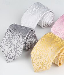 abordables -Hommes Cravates Élégant Fête Formel Jacquard Cachemire Paisley Occasionnel Quotidien Affaires