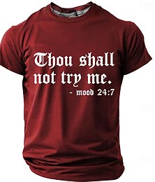 olcso -férfi „ne próbálj meg” hangulat 24 7 szarkasztikus vicces bibliai paródia gótikus betűtípus grafikus póló rövid ujjú kerek nyakú lezser utcai viselet designer ruházat s m l xl xxl xxxl